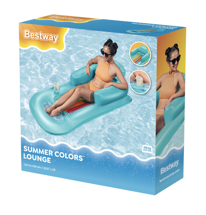 Badmadrass Summer Colors Lounge 161 x 84 cm Bestway
